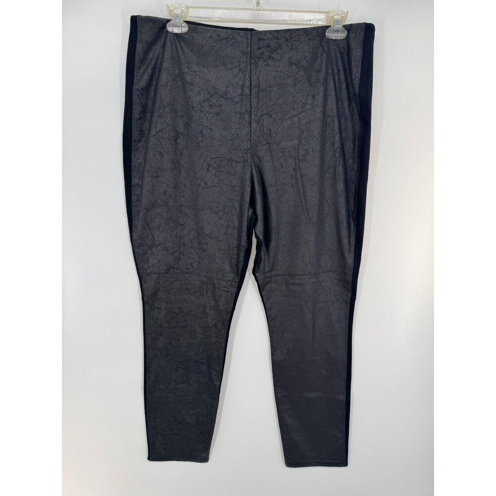 Lysse' Womens Pull-On Stretch High Rise Ankle Legging Pants Size 3X Black NWOT